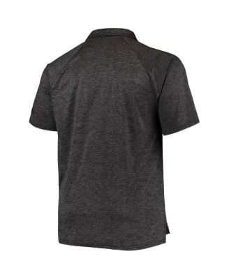 Men's Heathered Black Minnesota Golden Gophers Big and Tall Down Swing Polo Shirt