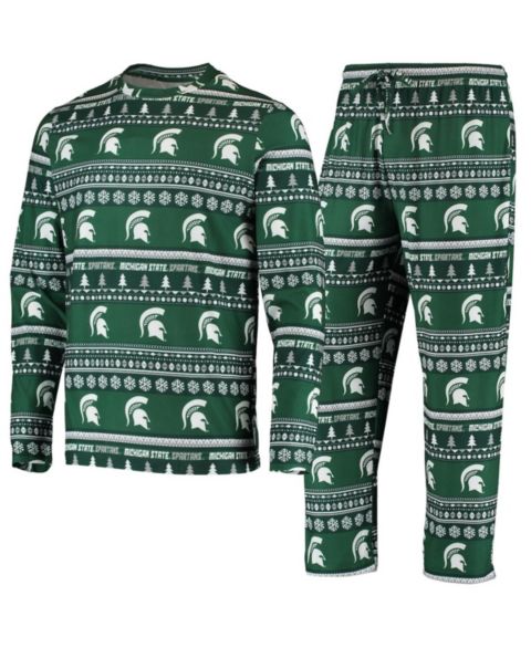 Мужская пижама Concepts Sport Michigan State Spartans Ugly Sweater, Green