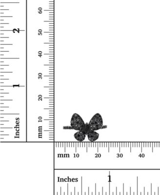 Black Spinel Butterfly Ring (7/8 ct. t.w.) in Black Rhodium-Plated Sterling Silver