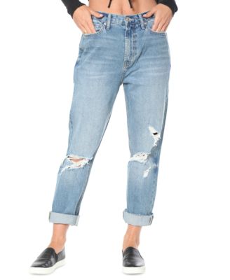 Juicy Couture - Medium Washed Tomboy Shredded Jeans