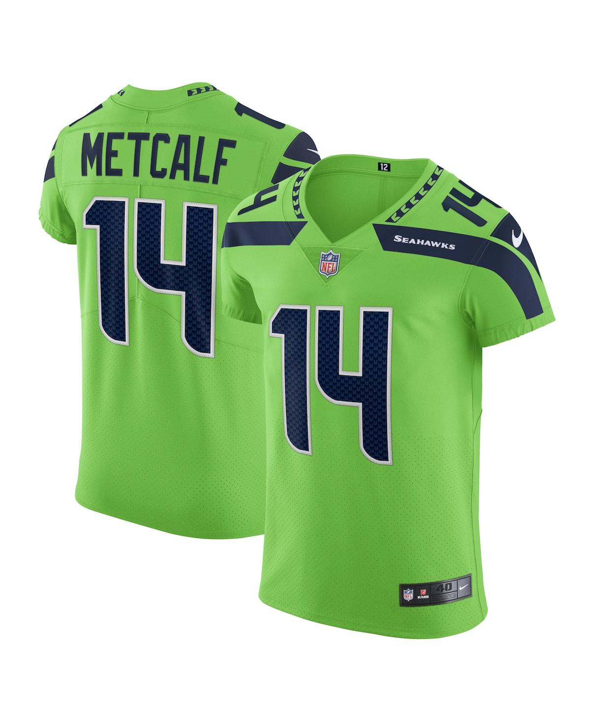 Men's Dk Metcalf Neon Green Seattle Seahawks Alternate Vapor Elite Player Jersey