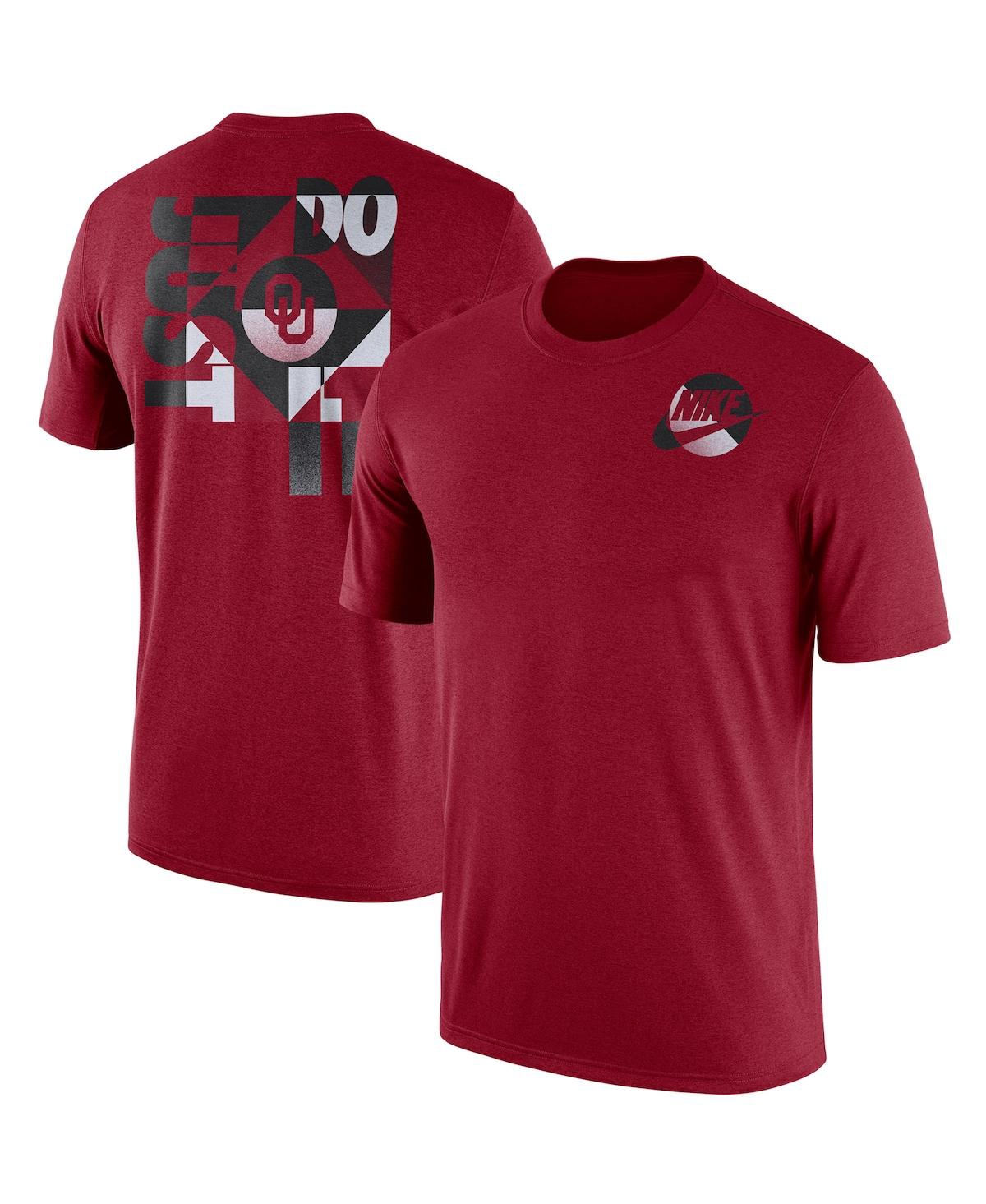 Men's Crimson Oklahoma Sooners Just Do It Max 90 T-shirt
