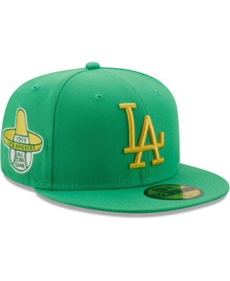 Los Angeles Dodgers 100th Anniversary Rifle Green 59Fifty Fitted Hat by MLB  x New Era