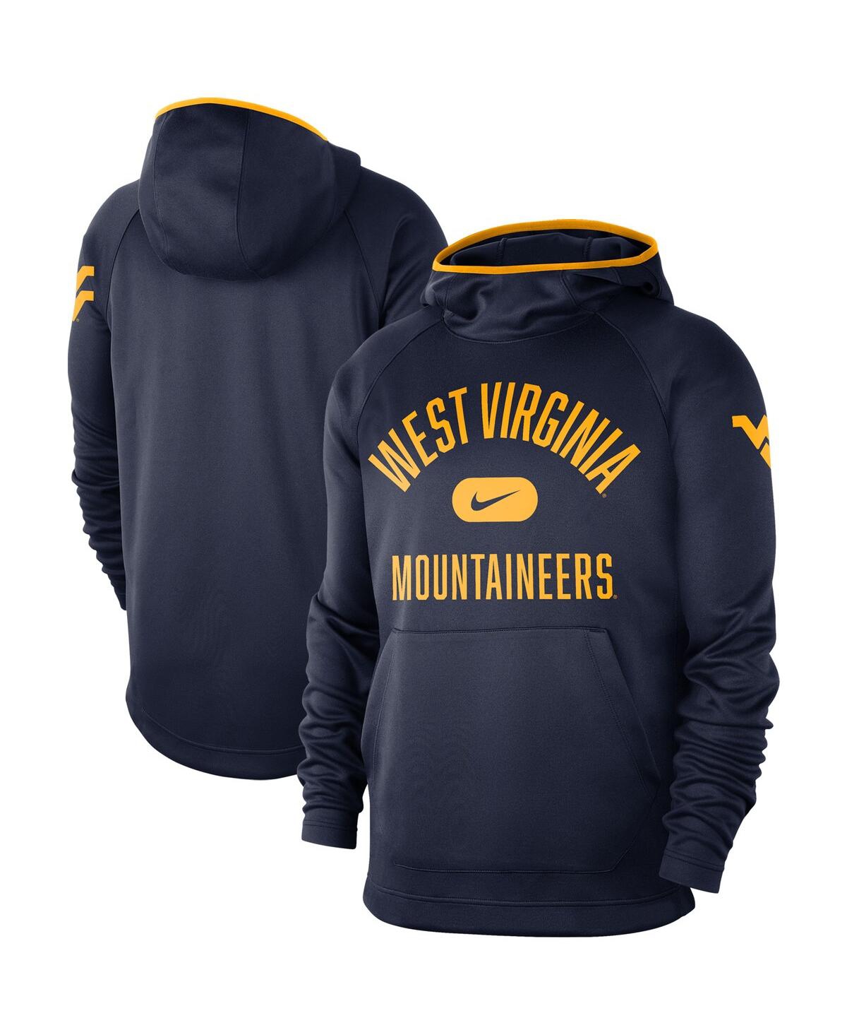Shop Nike Men's Navy West Virginia Mountaineers Basketball Spotlight Performance Raglan Pullover Hoodie