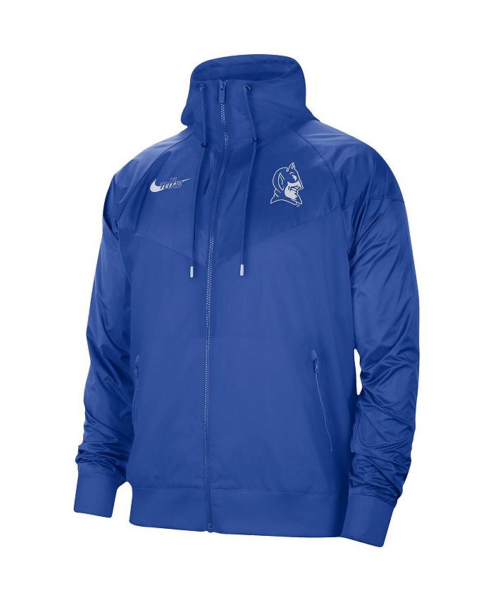 Nike Men's Royal Duke Blue Devils Windrunner Raglan Full-Zip Jacket ...