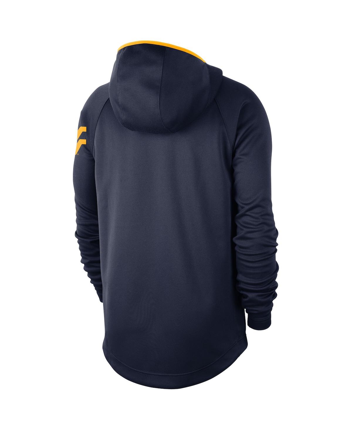 Men'sWest Virginia Mountaineers Basketball Spotlight Performance Raglan Pullover Hoodie - Navy