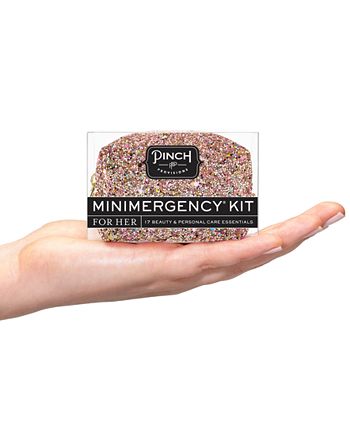 Pinch Provisions Minimergency Kit, For Her, Includes 17 Must-Have Emergency  Essential Items, Compact, Multi-Functional Pouch, Gift for Parties and