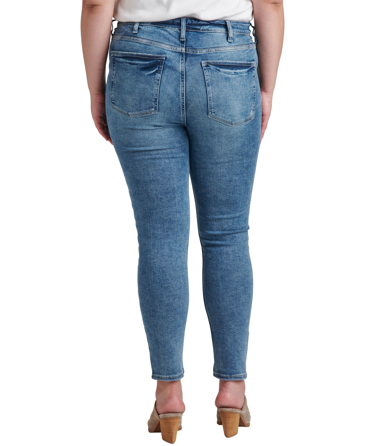 Silver Jeans Co. Women's Infinite Fit One Size Fits Four High Rise Skinny Jeans