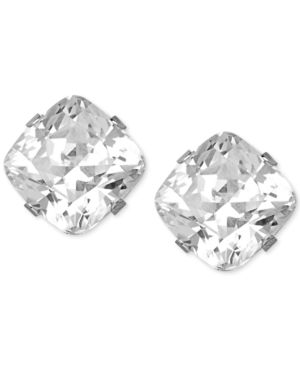 image of Swarovski Zirconia Stud Earrings in 14k White Gold (3-9/10 ct. t.w)