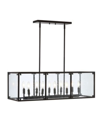 Paysan Linear 10-Light Adjustable Rustic Farmhouse LED Pendant