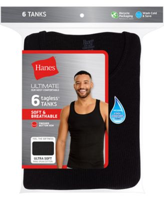 Men's 6-Pk. Ultimate&reg; ComfortSoft&reg; Dyed Tanks