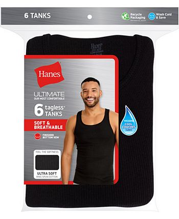 Hanes Men's 6-Pk. Ultimate® ComfortSoft® Dyed Tanks - Macy's