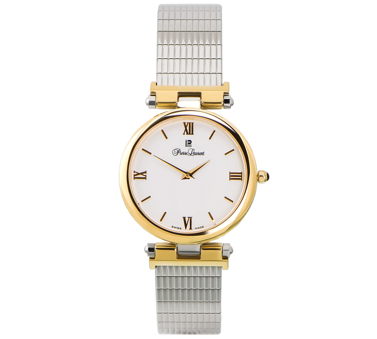 Pierre Laurent Unisex Swiss Stainless Steel & Gold-plated Stainless Steel Bracelet Watch 33mm In Stainless Steel   Kt Gold Plate
