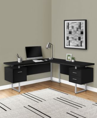 L-Shaped Reversible Computer Desk, 71" x 71"