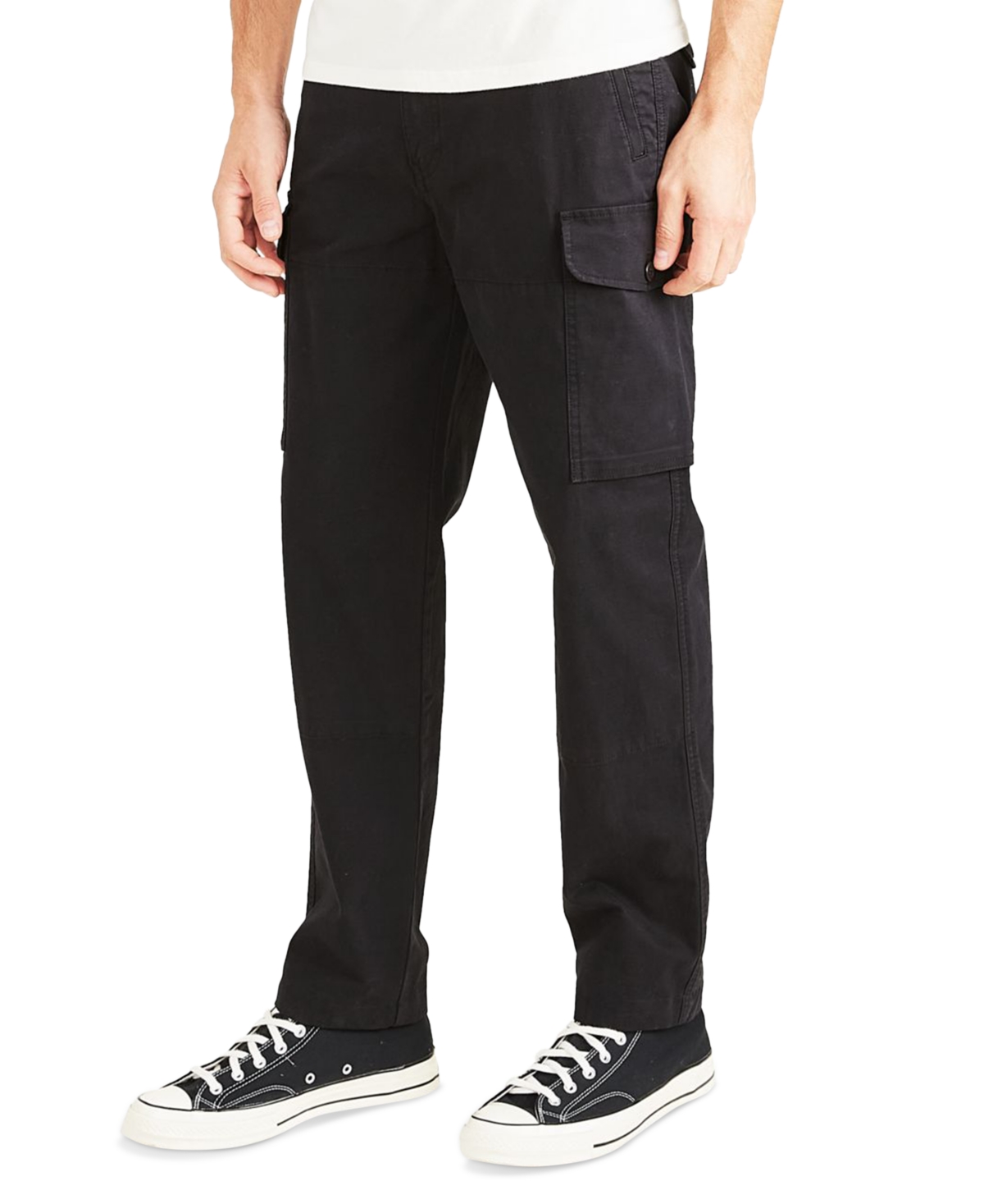 Shop Dockers Men's Alpha Tapered-fit Cargo Pants In Beautiful Black