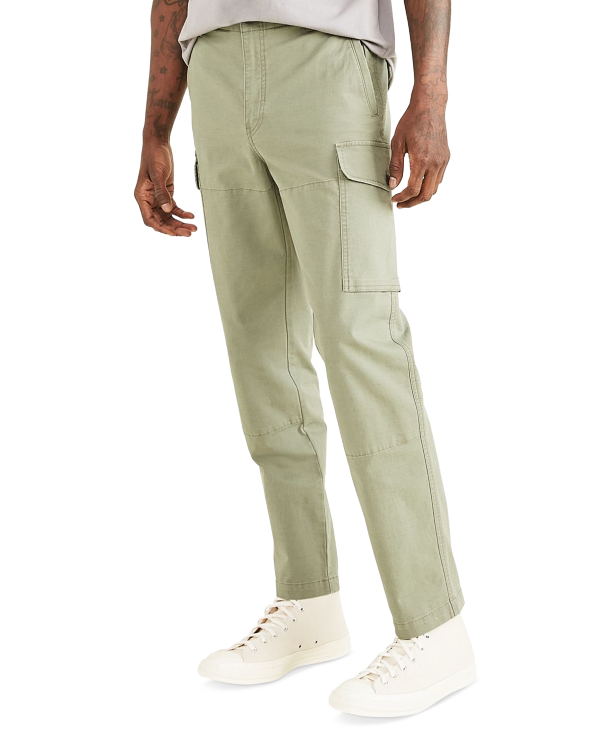 Shop Dockers Men's Alpha Tapered-fit Cargo Pants In Camo