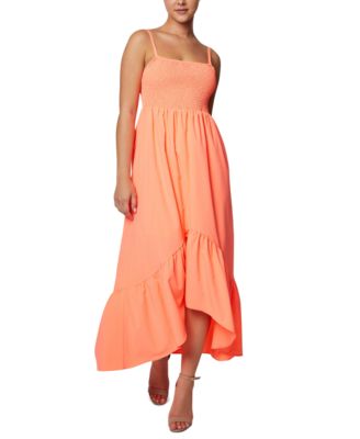 Shelli Segal Smocked Maxi Dress 