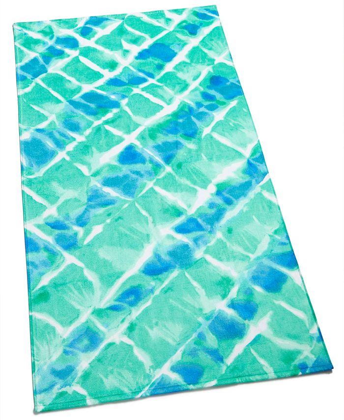 Martha Stewart Collection Tie Dye Beach Towel - Macy's