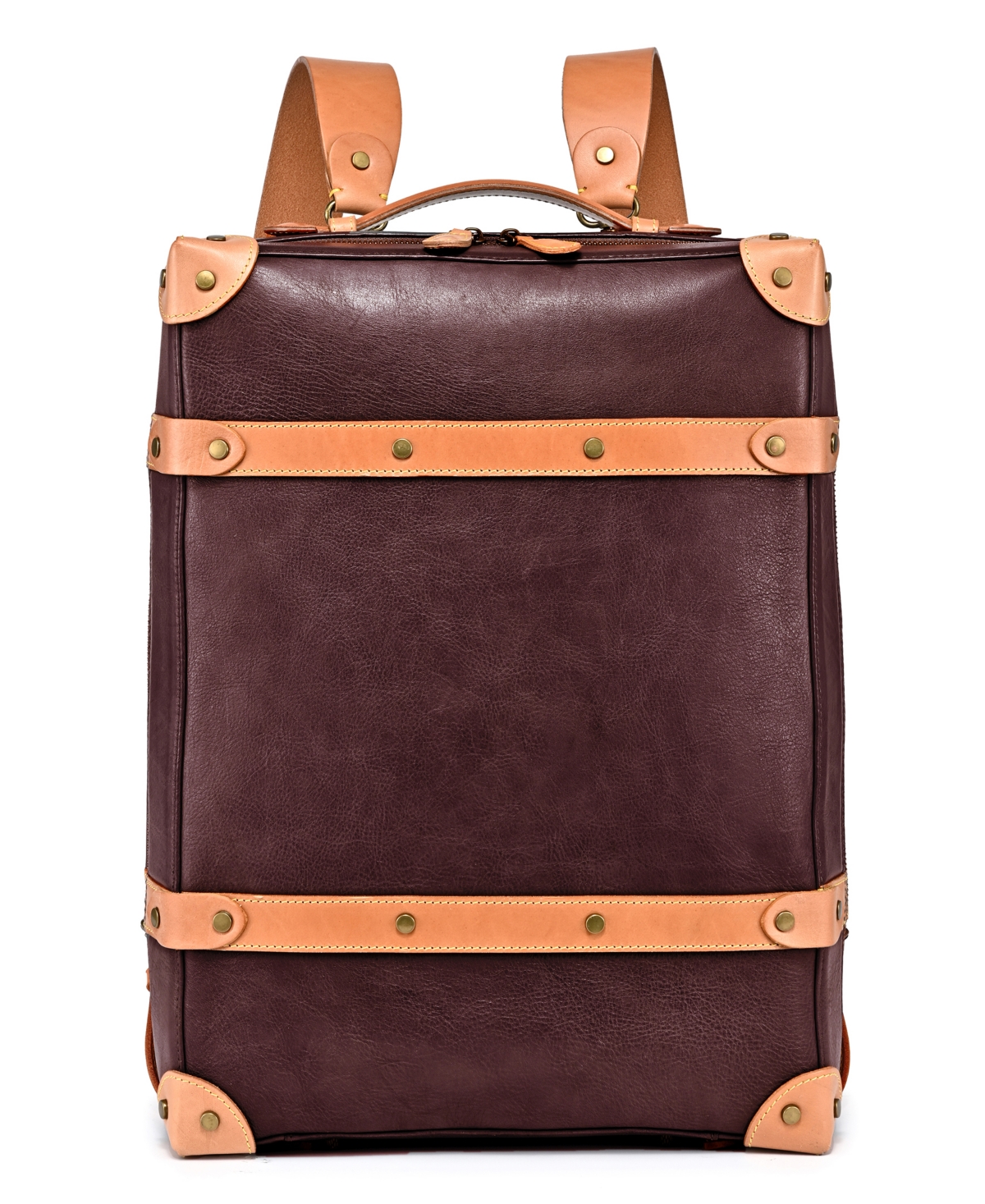 Women's Genuine Leather Speedwell Trunk Backpack - Slate