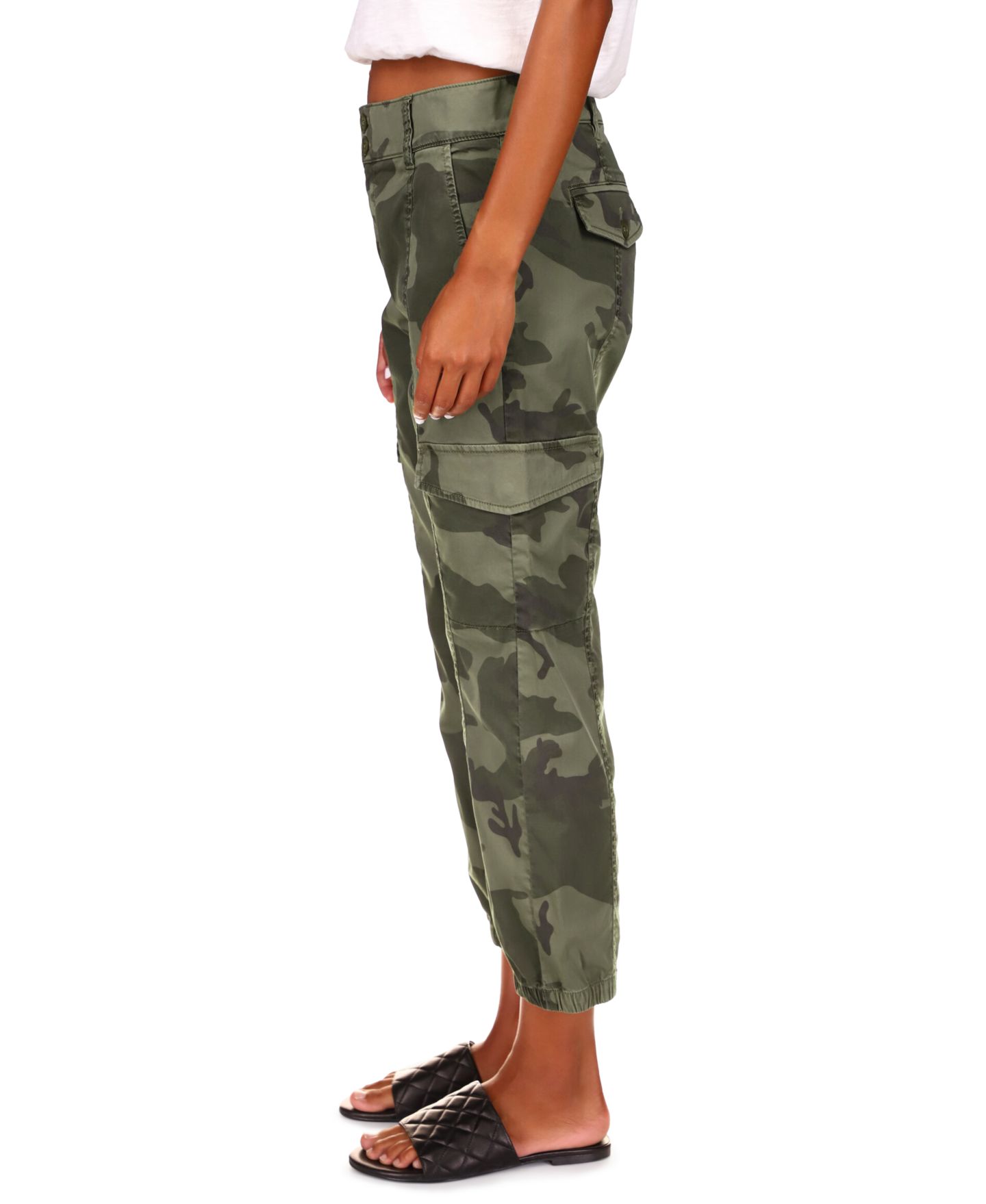 Женские брюки Sanctuary Rebel Camo-Print, цвет: Зелёный — фото 3