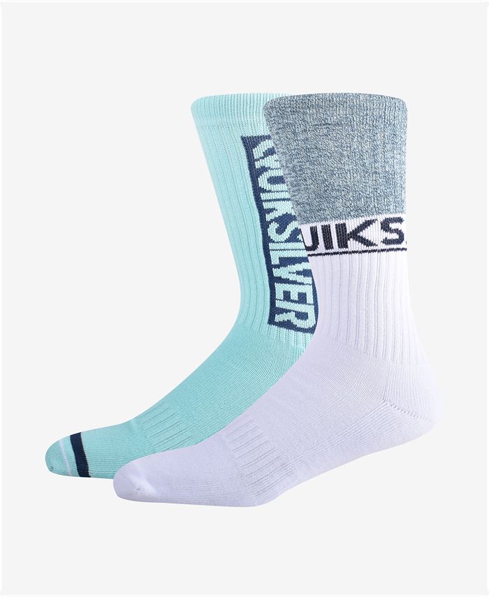 Quiksilver Men's Striped High Crew Socks, 2pk. Macy's