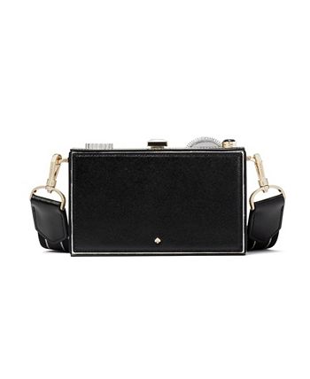 Kate Spade Clic 3D Camera Clutch Bag Novelty Purse Crossbody Black Sold Out  New