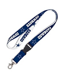 Dallas Cowboys Breakaway Lanyard - Navy Blue and White