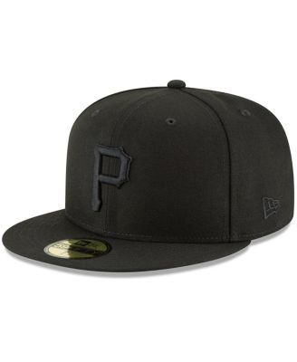 Men's Black Pittsburgh Pirates Primary Logo Basic 59FIFTY Fitted Hat
