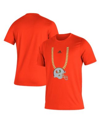 Men s adidas Orange Miami Hurricanes Turnover Chain Creator T shirt Macy s