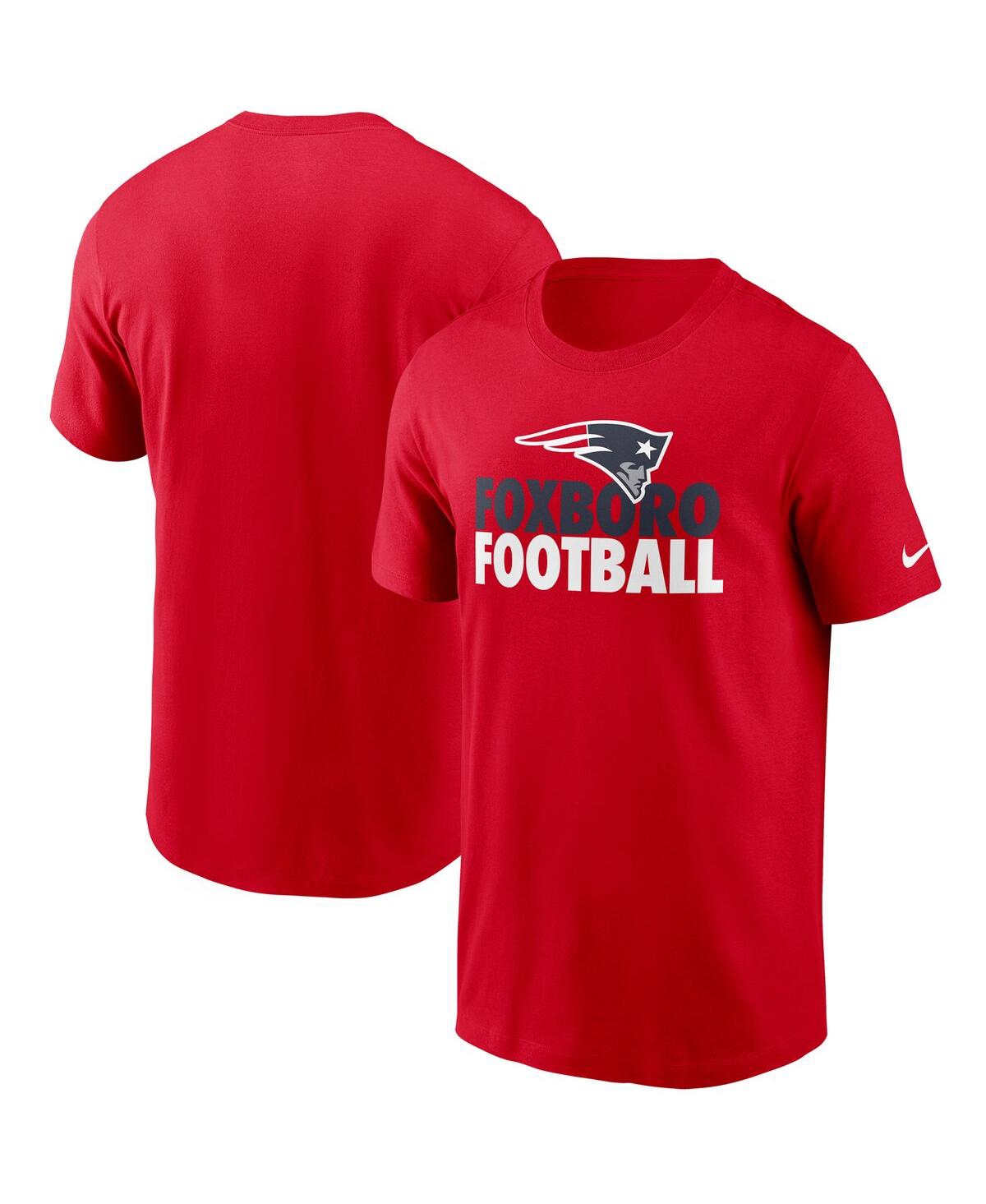 Men's NikeNew England Patriots Hometown Collection Foxboro T-shirt - Red