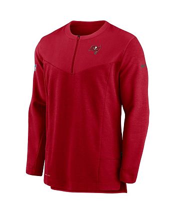 San Francisco 49ers Nike Sideline Coaches UV Performance Long Sleeve T-Shirt  - Scarlet/Heathered Scarlet