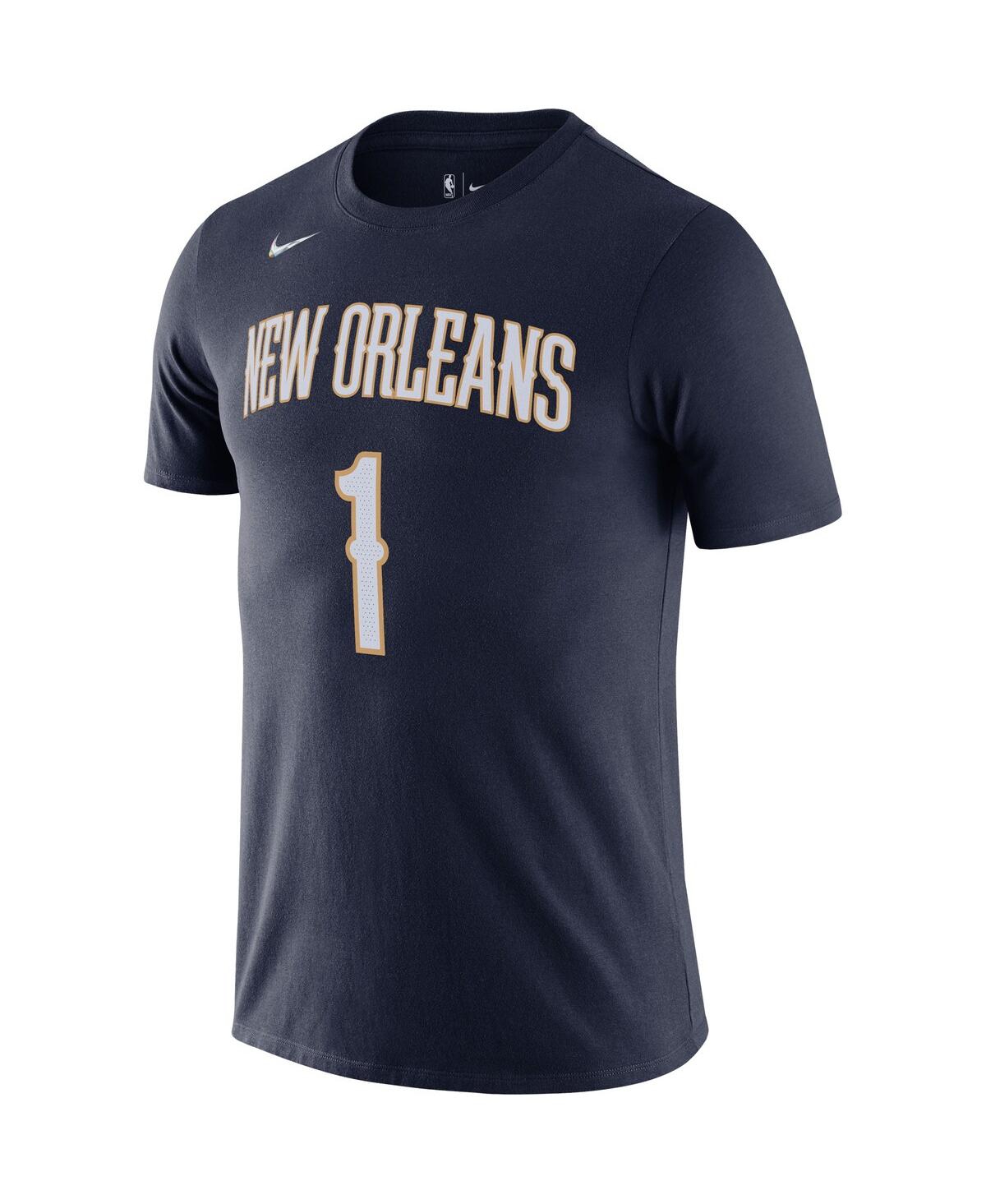 Men's Nike Zion WilliamsonNew Orleans Pelicans Diamond Icon Name and Number T-shirt - Navy