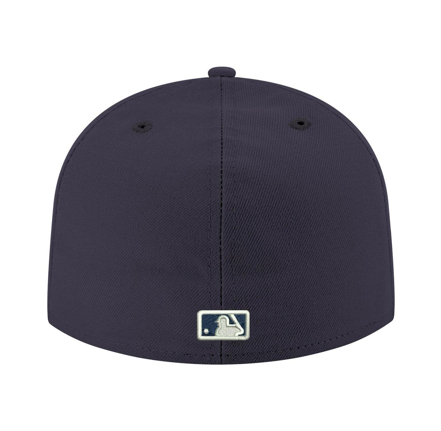 Men's Navy Seattle Mariners Logo White 59FIFTY Fitted Hat