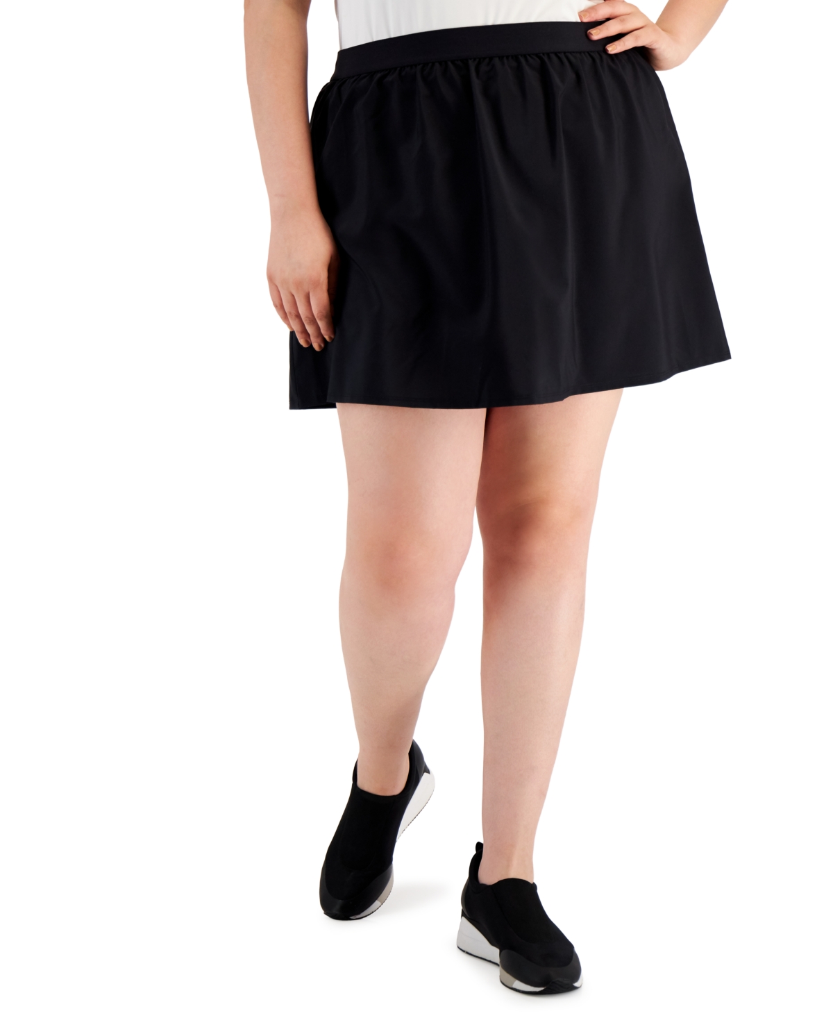 Id Ideology Ideology Plus Size Woven Skort, Created for Macy's