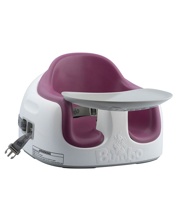 Bumbo with top tray and straps
