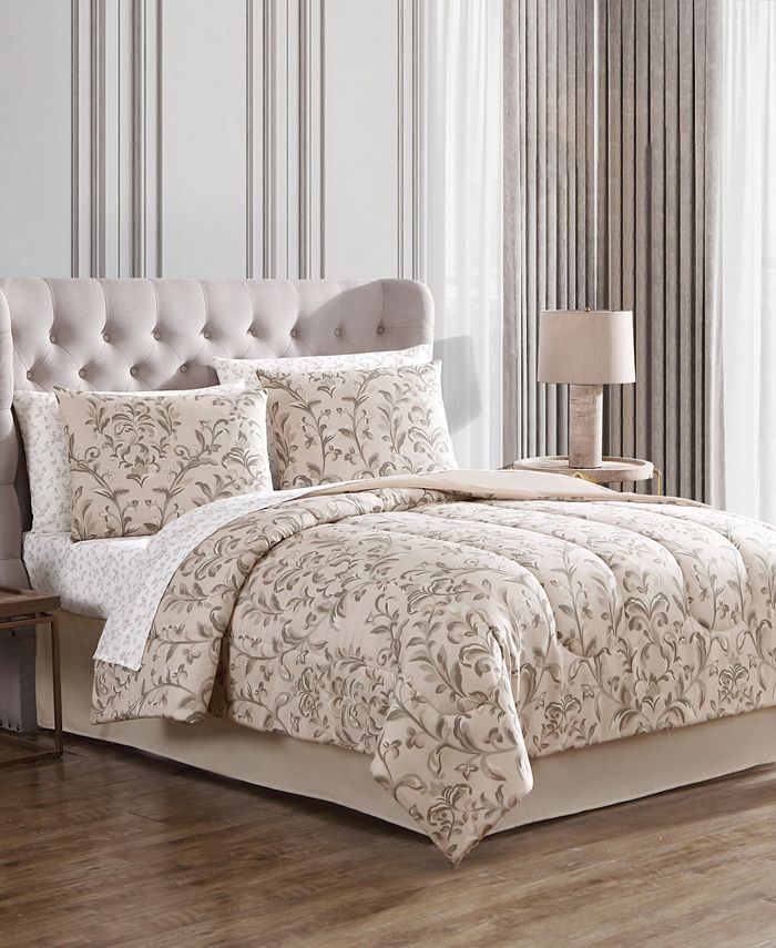 Hallmart Collectibles Elizabeth Reversible 8Pc. King Comforter Set