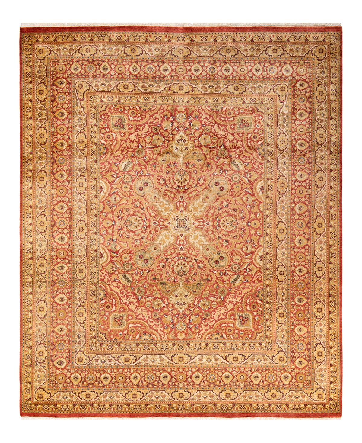 Closeout! Adorn Hand Woven Rugs Mogul M1605 8'1in x 9'9in Area Rug - Orange