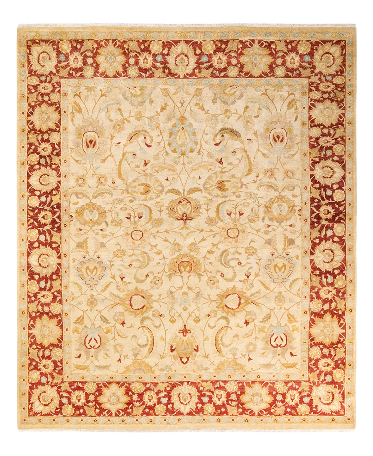 Closeout! Adorn Hand Woven Rugs Mogul M16056 8'2in x 9'10in Area Rug - Ivory
