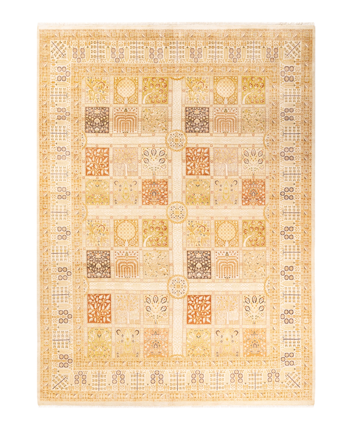 Closeout! Adorn Hand Woven Rugs Mogul M1605 8'1in x 11'2in Area Rug - Ivory