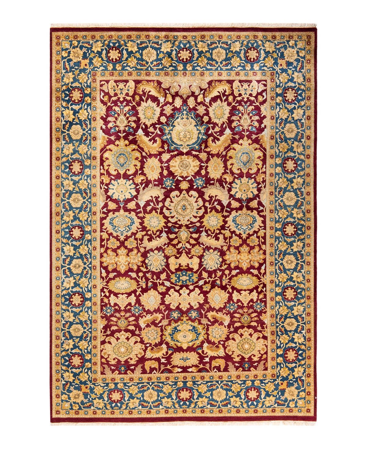Closeout! Adorn Hand Woven Rugs Mogul M1450 6'1in x 9'1in Area Rug - Red
