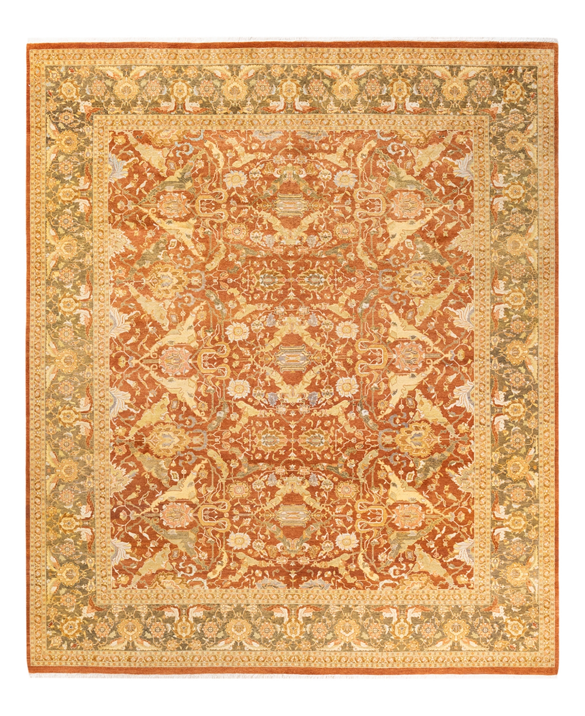 Closeout! Adorn Hand Woven Rugs Mogul M14402 8'2in x 10'1in Area Rug - Brown
