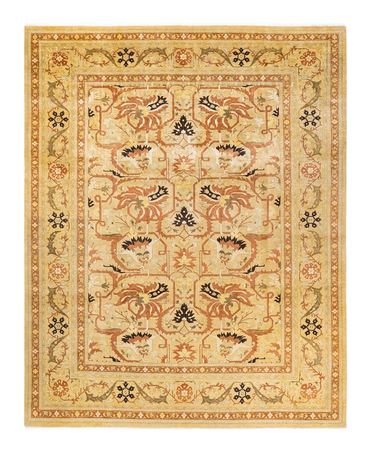 Closeout! Adorn Hand Woven Rugs Mogul M1395 9' x 11'7in Area Rug - Yellow