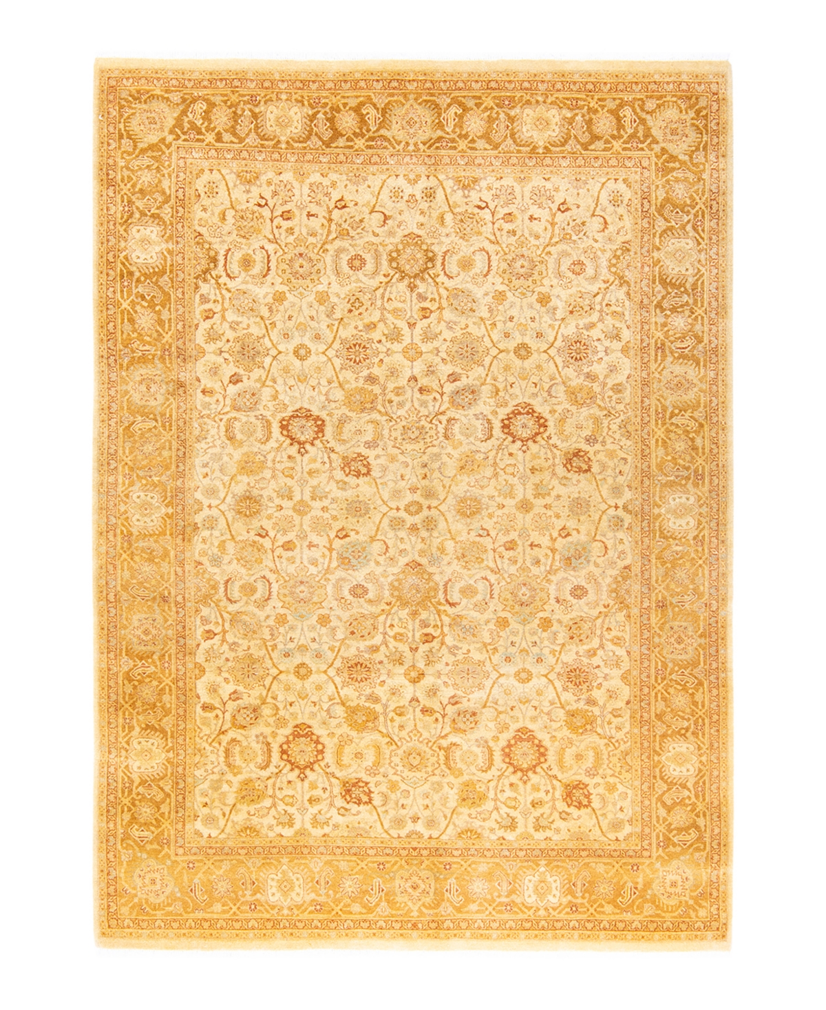 Closeout! Adorn Hand Woven Rugs Mogul M141768 6'3in x 8'10in Area Rug - Ivory