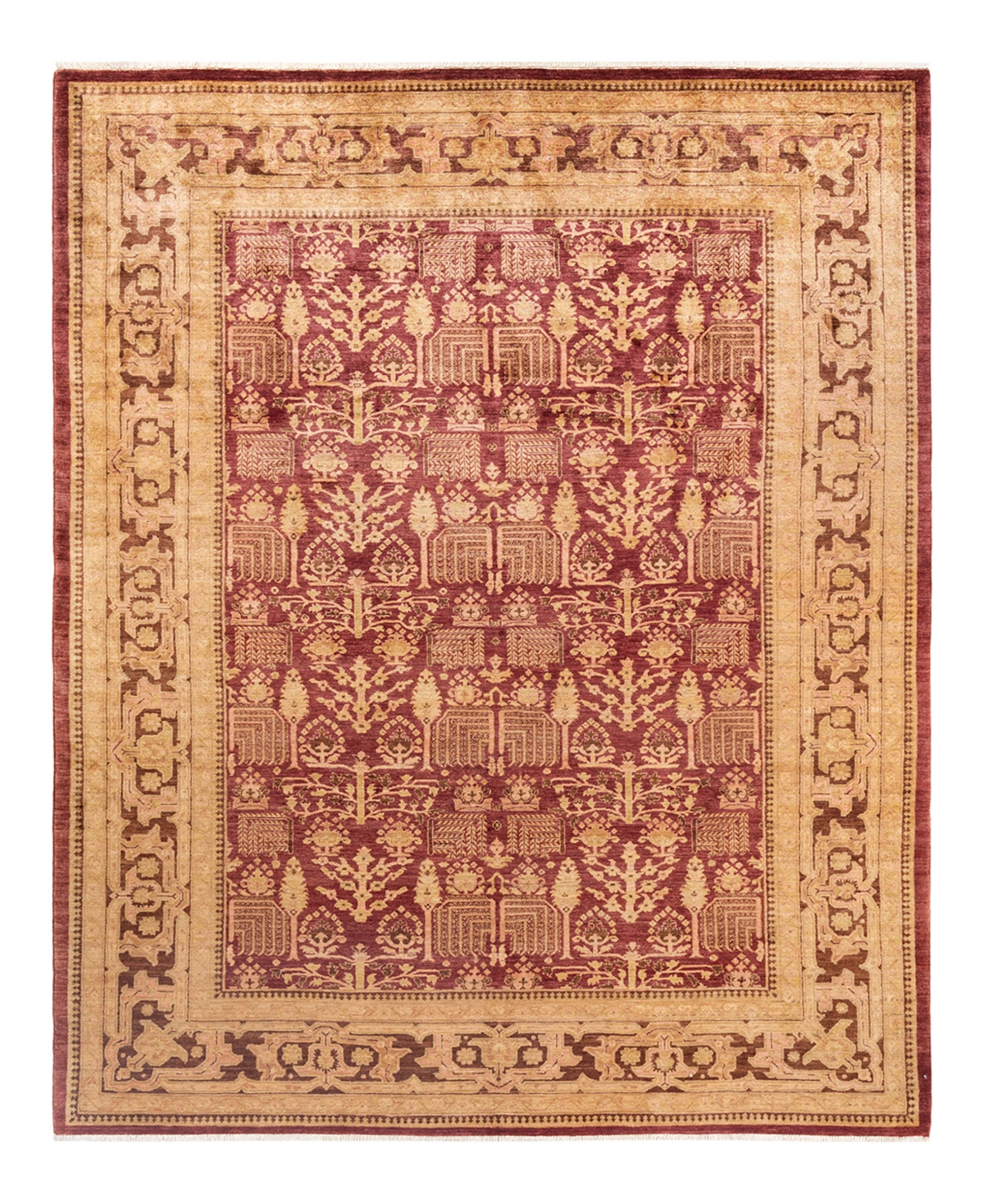 Closeout! Adorn Hand Woven Rugs Eclectic M14191 9'4in x 11'10in Area Rug - Pink