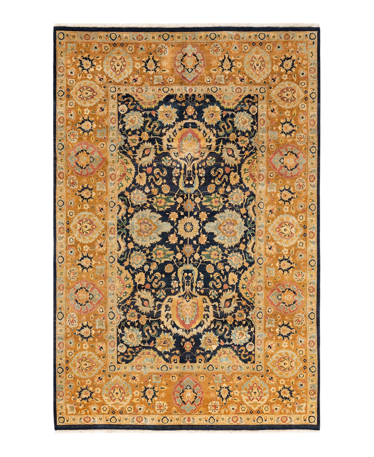 Closeout! Adorn Hand Woven Rugs Mogul M119597 6'2in x 9'5in Area Rug - Blue