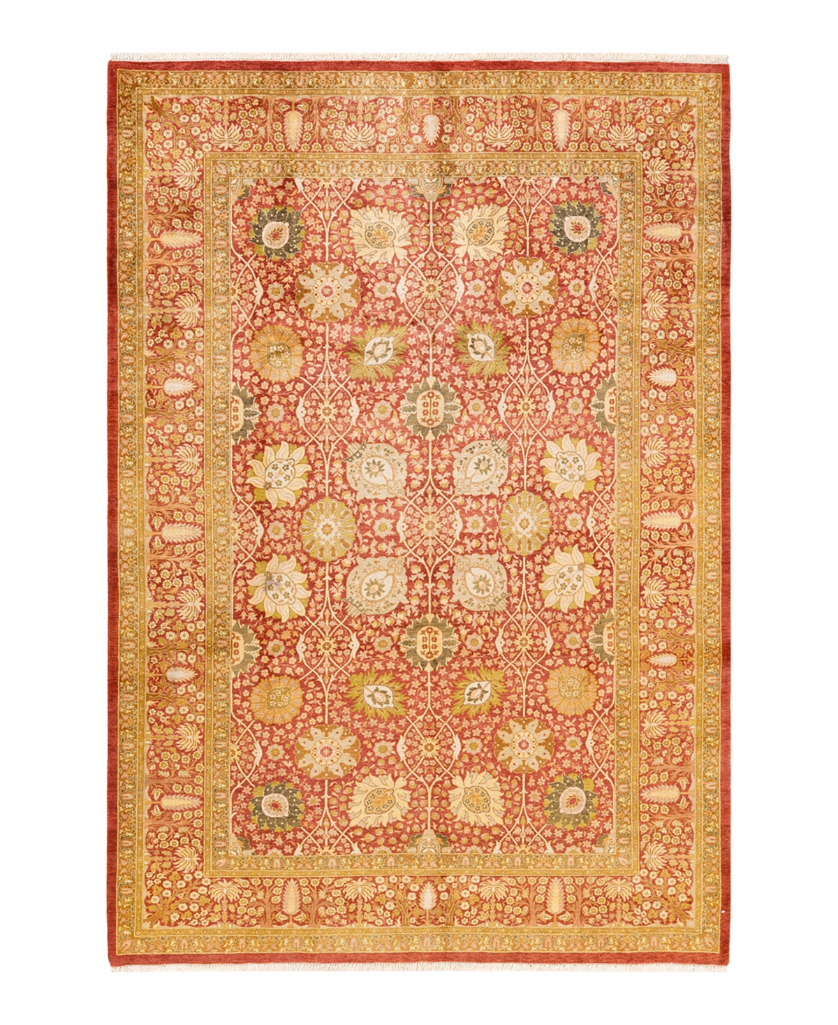 Closeout! Adorn Hand Woven Rugs Mogul M127342 6'1in x 9' Area Rug - Orange