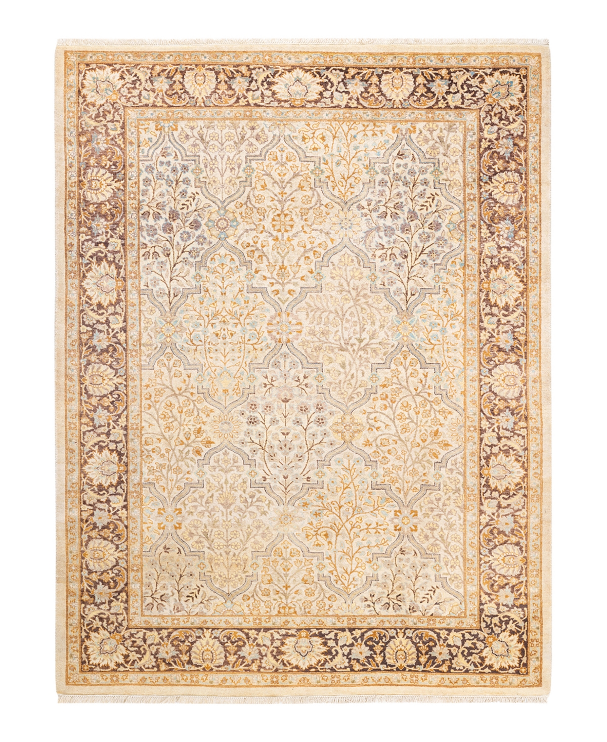 Closeout! Adorn Hand Woven Rugs Mogul M15035 4'4in x 5'10in Area Rug - Ivory