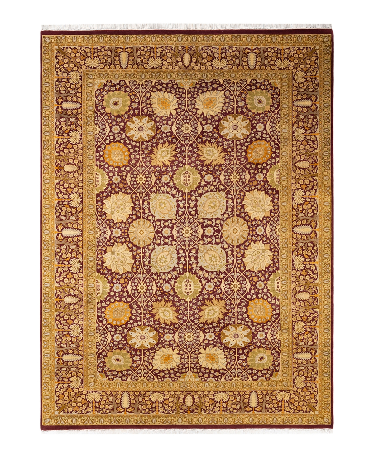 Closeout! Adorn Hand Woven Rugs Mogul M1749 6'1in x 8'6in Area Rug - Purple