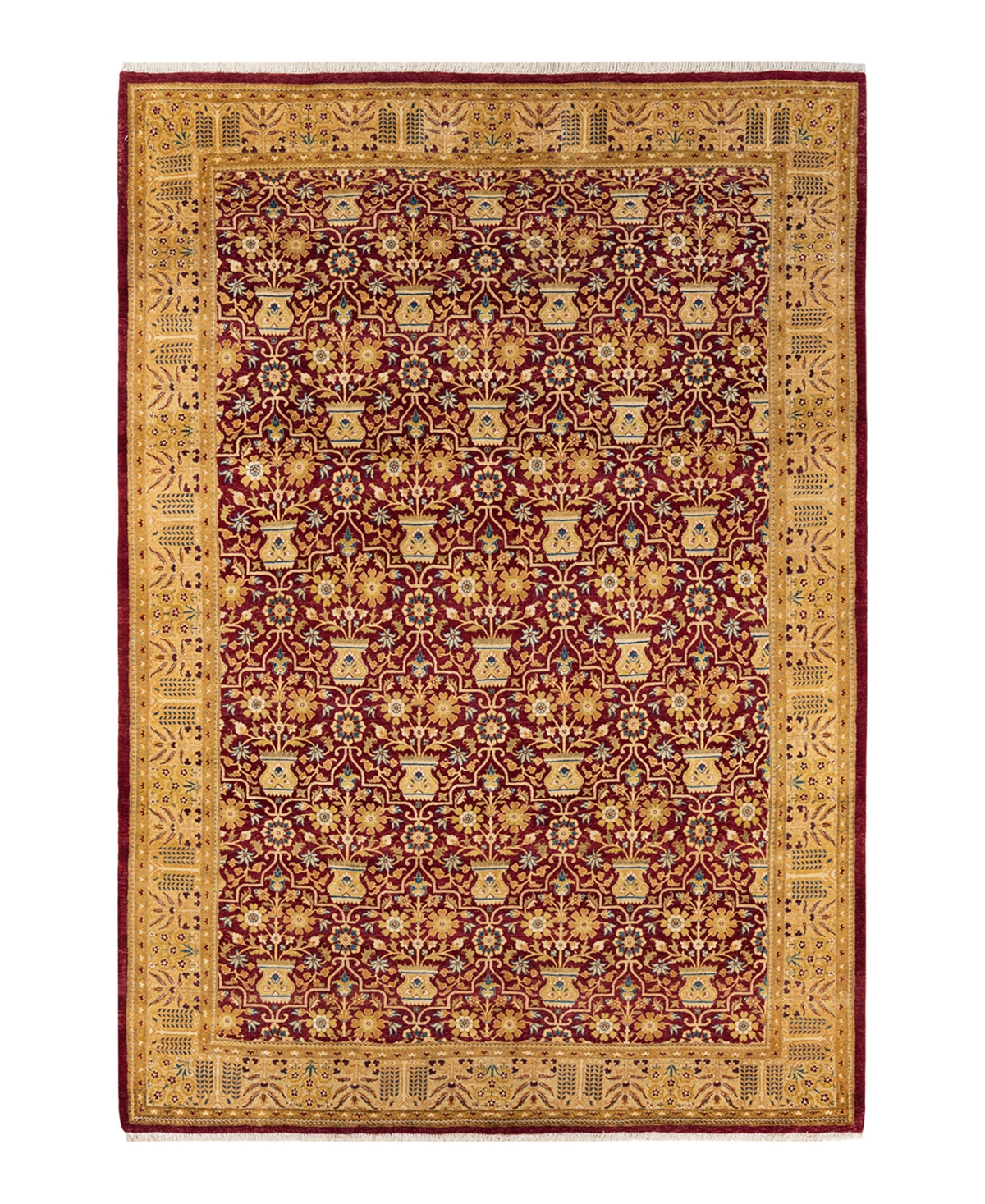 Closeout! Adorn Hand Woven Rugs Mogul M1404 6' x 8'6in Area Rug - Red