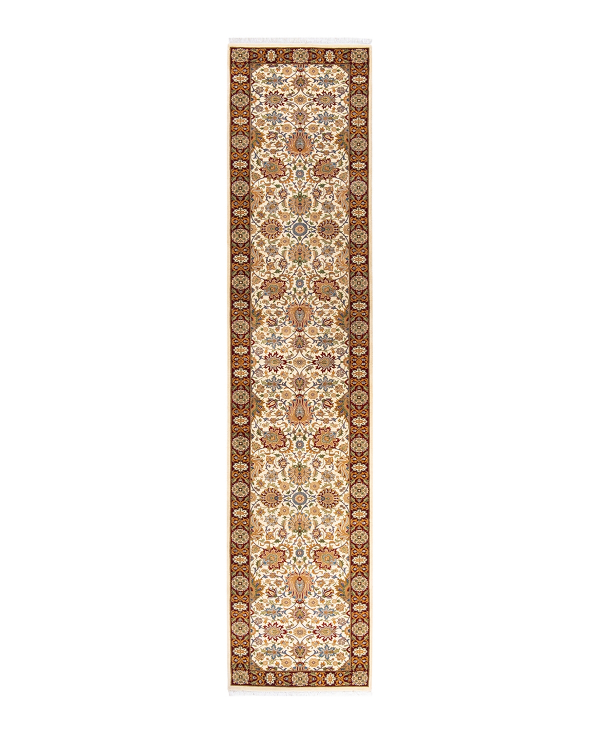 Closeout! Adorn Hand Woven Rugs Mogul M15163 2'9in x 13'1in Runner Area Rug - Ivory